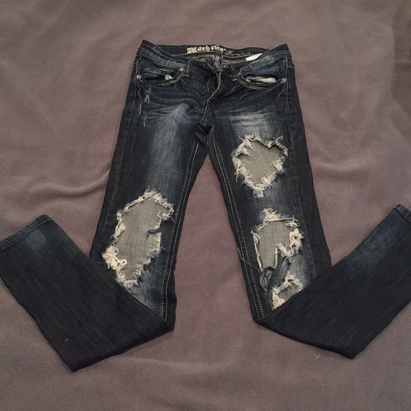 Machine / distressed skinny jeans / 3 - Picture 2 of 2